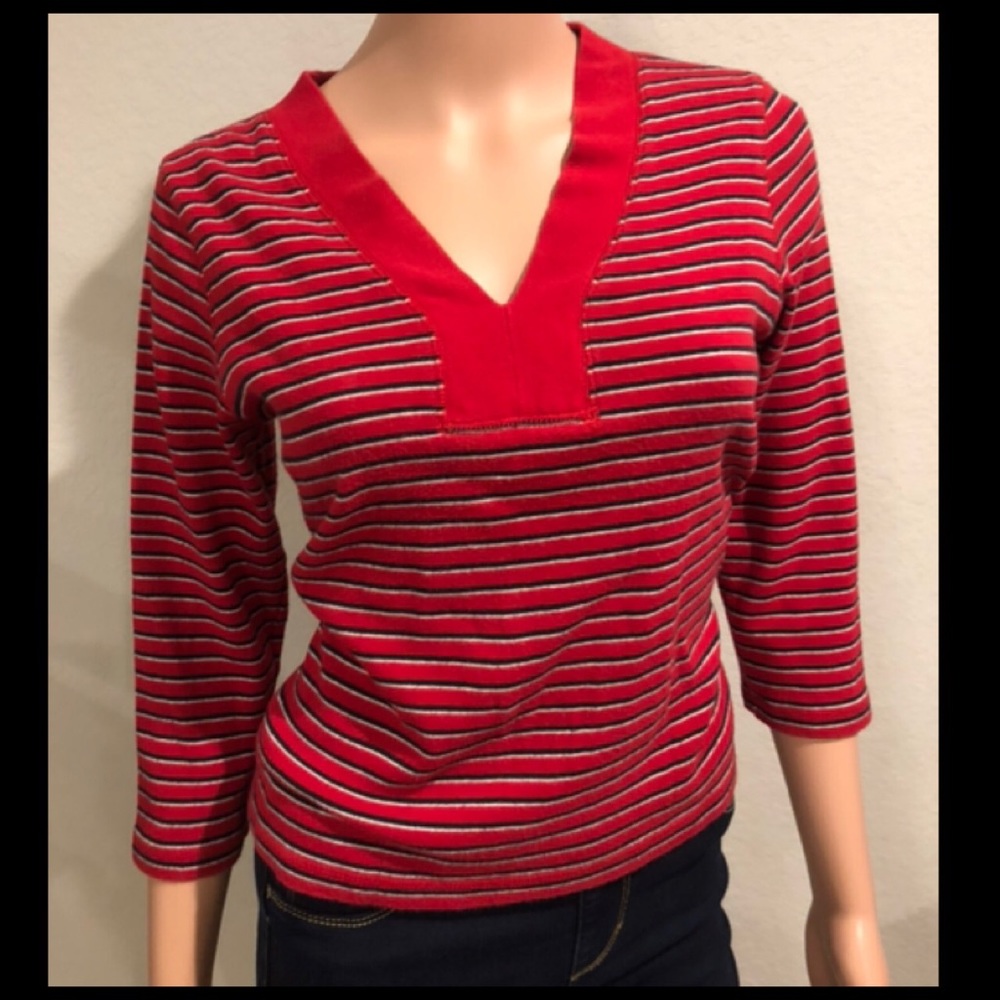 Striped 3/4 Sleeve